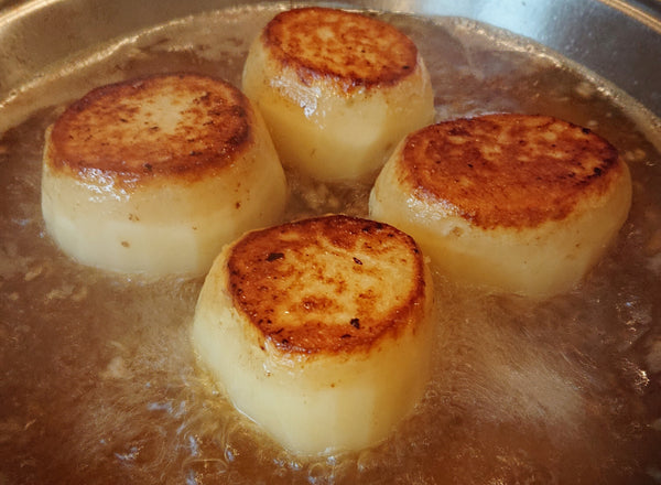 Cider Infused Fondant Potatoes