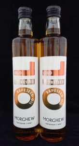 Bottle of Cold Pressed Rapeseed Oil from Morghew Park Estate