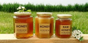 Runny honey, set honey and raw honey.