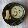 Potato and Stilton Soup with Wholemeal Oat Biscuits