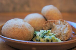 Wholemeal Dough Balls with Wild Garlic Butter 2021 The Potato Shop